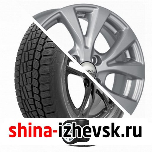 Колесо в сборе Viatti Brina зима (V-521) 185/65 R15 T 88 + СКАД KL-262 Hyundai Solaris 6xR15 4×100 ET48 DIA54.1 Серебристый в Ижевске